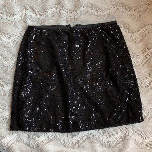 🎊skirts-3/$25 J.Crew Black sequin skirt-2, NWOT
